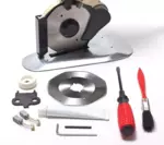 Electric Rotary Cutter (4") with Easy Guide for Fabric 