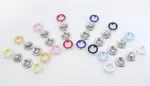 Pack of 5000 Enamel Open Ring Prong Ring Snaps