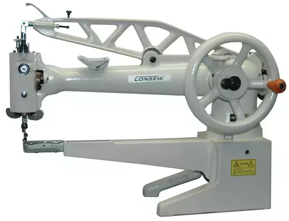CONSEW 29L Single Needle 18 Inch Cylinder Arm Shoe Repair and Mending Machine With Table and Servo Motor