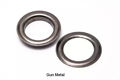 Aluminium eyelets and grommets for banners 10 12 or 17 mm