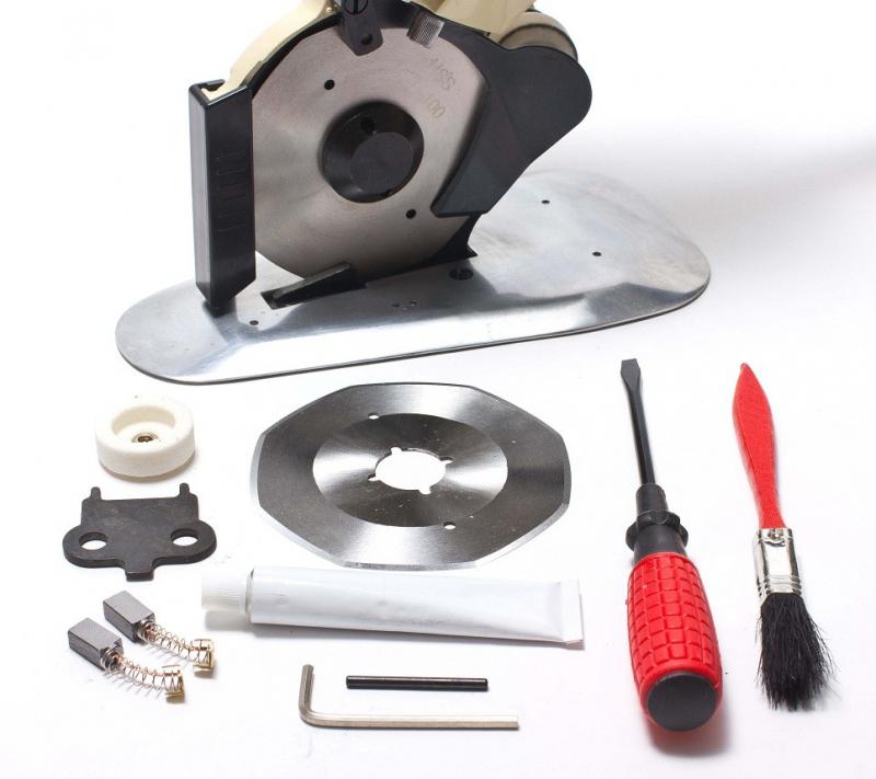Electric Rotary Cutter (4") with Easy Guide for Fabric & More