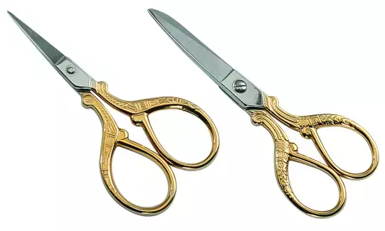 Gold-Handled Embroidery Scissors